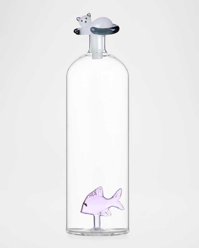 Tabby Cat Fish & Cat Bottle, 38.9 oz